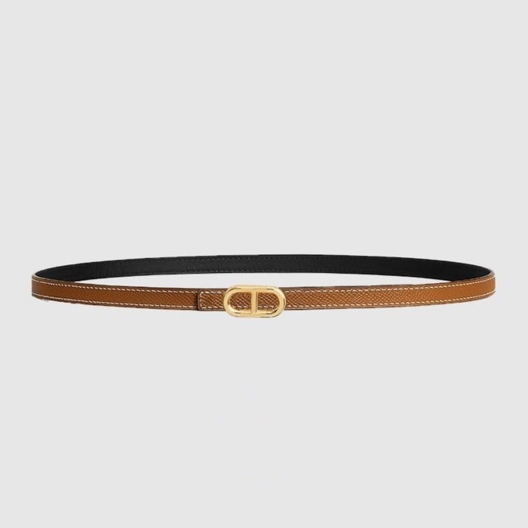 HERMES 에르메스 마이 롱 H 버클 양면 가죽 벨트 (15mm) 2COLOR