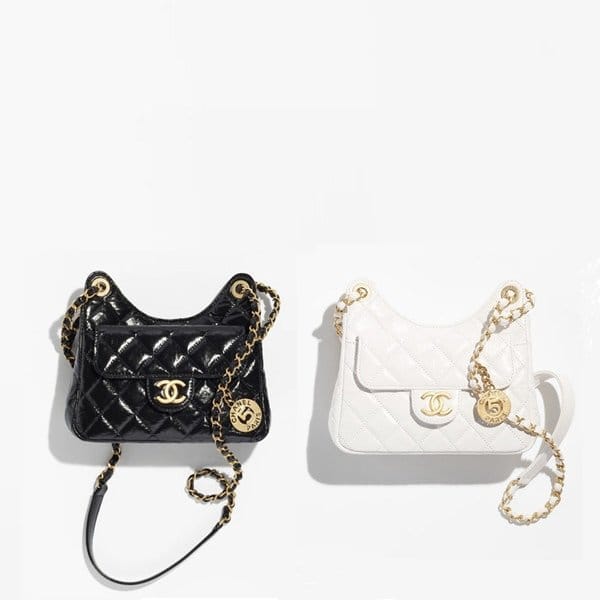 CHANEL 샤넬 23c 포켓 체인 호보백 스몰 미디움 제니백 2COLOR