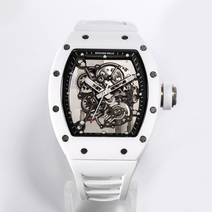 RICHARD MILLE 리차드밀 부바왓슨 화이트 세라믹 화이트 러버밴드 RM-055