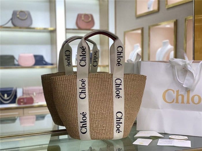 CHLOE 끌로에 우디 라지 바스켓 C79908