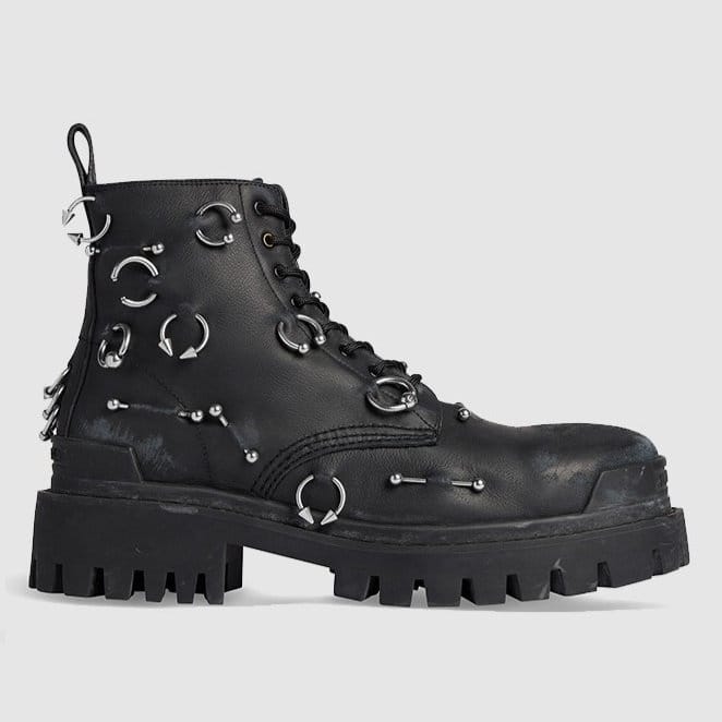 BALENCIAGA 발렌시아가 여성용 부츠 트랙터 콤뱃 부츠 763495