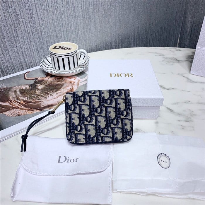 DIOR 디올 지퍼 카드지갑