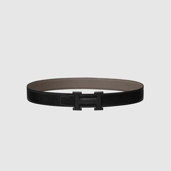 HERMES 에르메스 H 벨트 버클 리버서블 가죽 스트랩