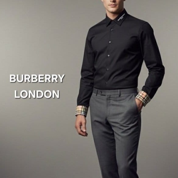 BURBERRY 버버리 모던 런던 브라운 라벨 셔츠 2COLOR