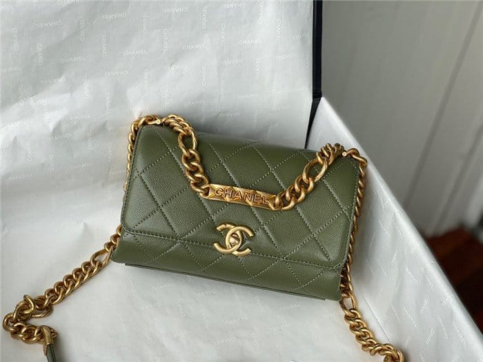 CHANEL 샤넬 캐비어 퀼팅 미니 플랩백 체인백 AS2711 4COLOR
